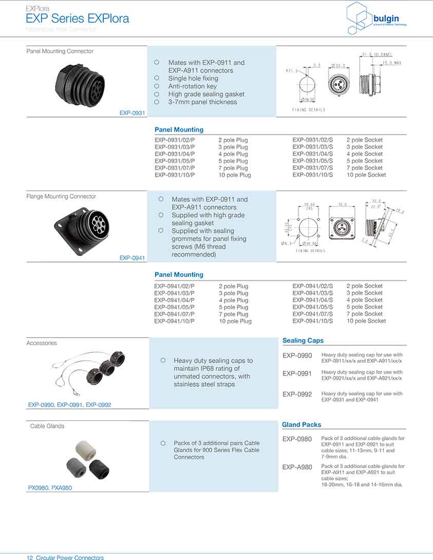 防爆系列連接器EXP-0931規(guī)格、尺寸 防爆系列連接器EXP-0931規(guī)格、尺寸
